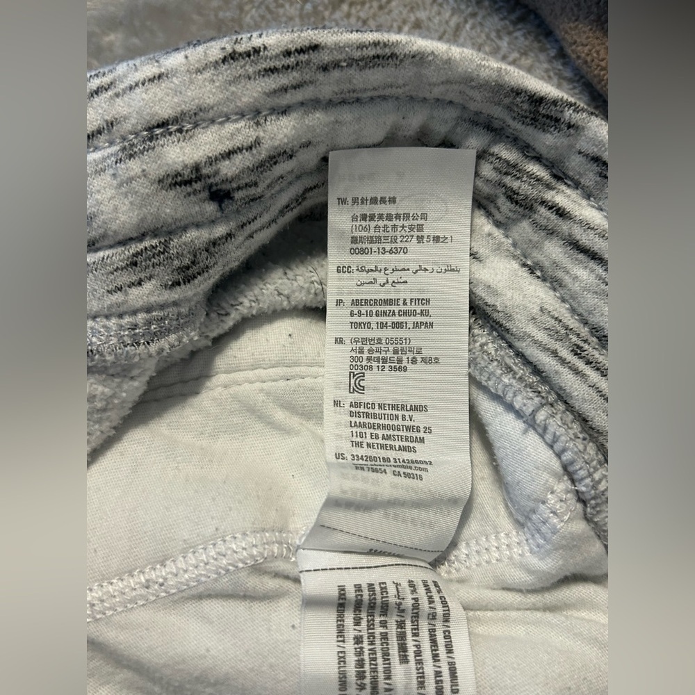 Hollister Gray Logo Joggers S Slim Fit Sweatpants Y2K Athleisure - Picture 11 of 11